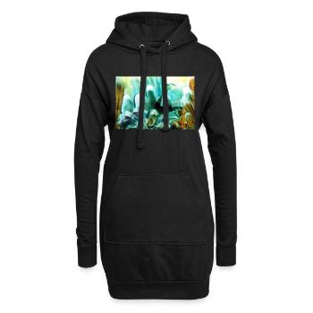 74Sentit - Hoodie-Kleid - Schwarz - Vorne