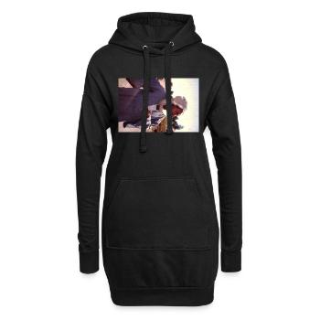 Retro Egypt Man - Hoodie-Kleid - Schwarz - Vorne