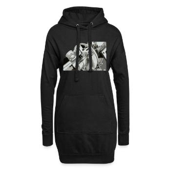 Turbocompresseur pour la voiture et réglage en section transversale - Sweat-shirt à capuche long Femme - noir - Devant