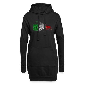 Italie Italie Italie Rome Europe Italie Italie Milan - Sweat-shirt à capuche long Femme - noir - Devant
