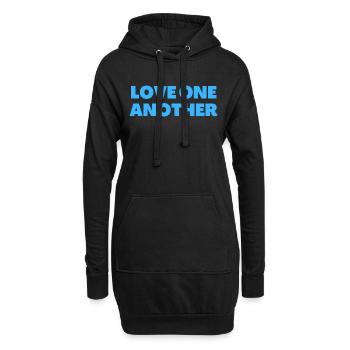 Aimez-vous les uns les autres - Citations chrétiennes - Sweat-shirt à capuche long Femme - noir - Devant