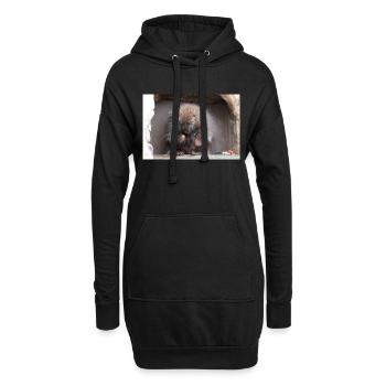Tree-spined New World porcupines Erethizontidae - Hoodie Dress - black - Front