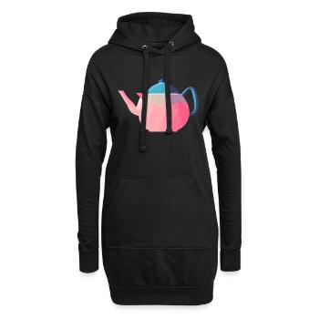 Tea Cup Tea Saying Tea Bag Gift Drink - Hoodie Dress - black - Front
