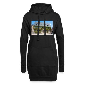 Rathaus Quedlinburg Sachsen-Anhalt - Hoodie-Kleid - Schwarz - Vorne