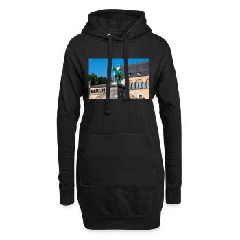 Reiterstandbild Wilhelms I. in der Kaiserpfalz - Hoodie-Kleid - Schwarz - Vorne