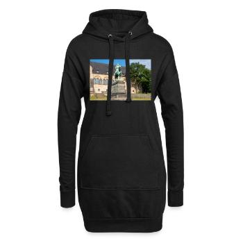 Reiterstandbild von Friedrich I. Barbarossa - Hoodie-Kleid - Schwarz - Vorne