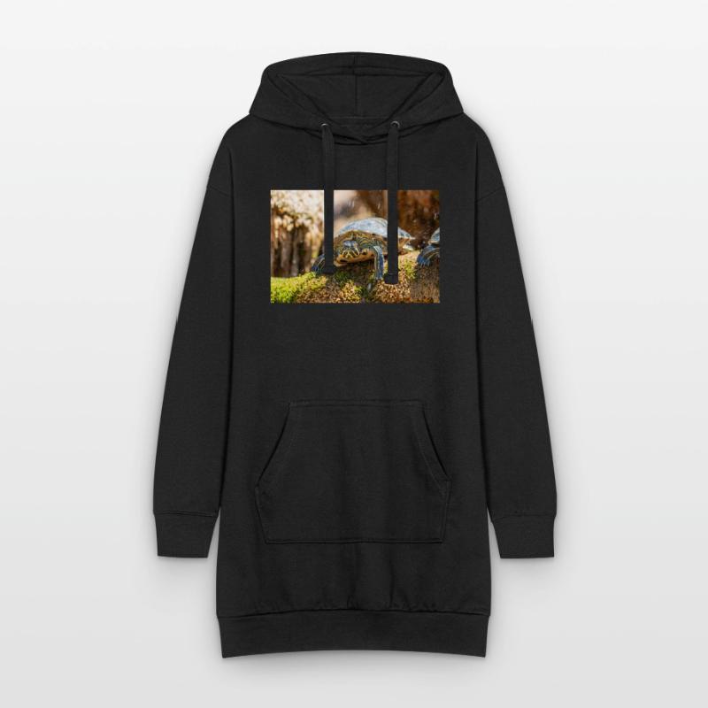 Trachemys scripta scripta scripta Sweat-shirt à capuche long Femme
