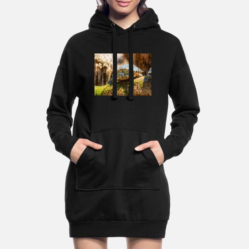 Trachemys scripta scripta scripta Sweat-shirt à capuche long Femme
