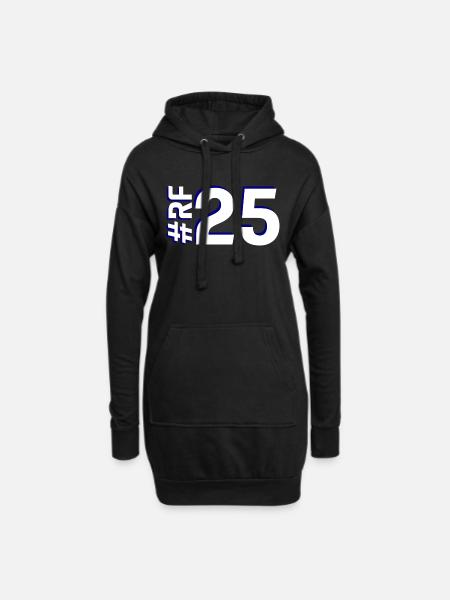 RF25 - Sweat-shirt à capuche long Femme - noir