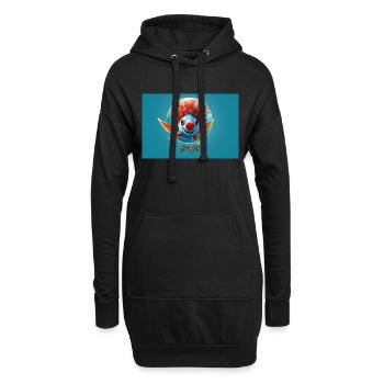 Pun ambiguous german expression - Clownfisch - Hoodie-Kleid - Schwarz - Vorne