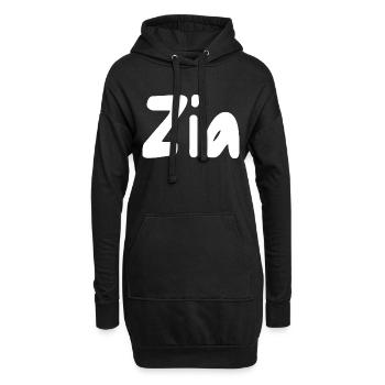 Zia - Hoodie-Kleid - Schwarz - Vorne