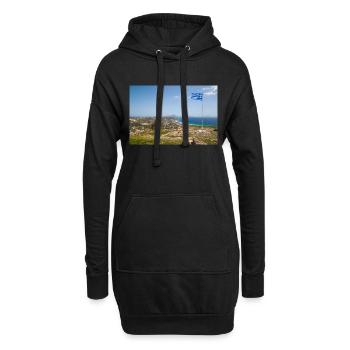 Landschaftsansicht der Burg von Kefalos Insel Kos - Hoodie-Kleid - Schwarz - Vorne