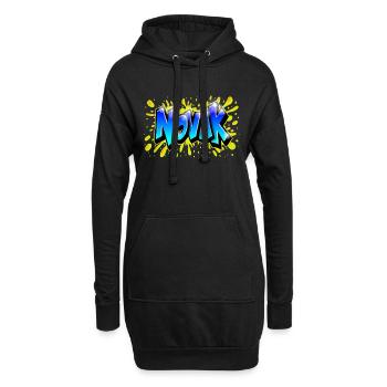 Novak Graffiti Name NOVAK by Max le Tagueur French - Sweat-shirt à capuche long Femme - noir - Devant