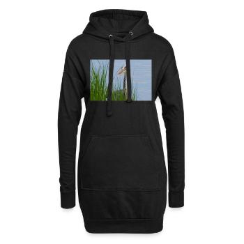 Heron - Hoodie Dress - black - Front
