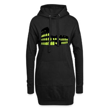 Colisée - Sweat-shirt à capuche long Femme - noir - Devant