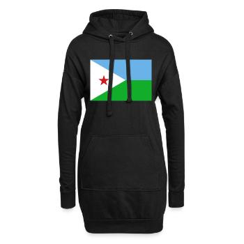 Dschibuti - Hoodie-Kleid - Schwarz - Vorne