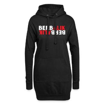 INDONET Berbalik - Sweat-shirt à capuche long Femme - noir - Devant