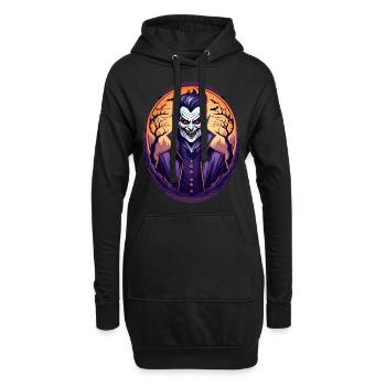 Gruseliges Fête d’Halloween Kostüm Vampir - Sweat-shirt à capuche long Femme - noir - Devant