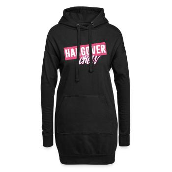 hangover - Hoodie-Kleid - Schwarz - Vorne