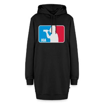 jga männer saufen - Hoodie-Kleid - Schwarz - Vorne