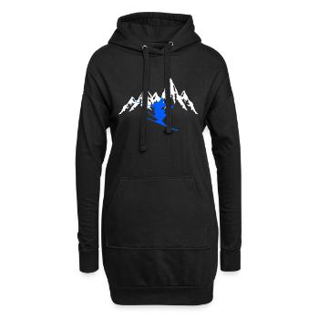 Ski Berg - Hoodie-Kleid - Schwarz - Vorne