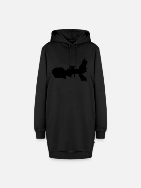 Elba - Hoodie-Kleid - Schwarz