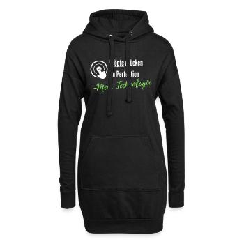 Medizinische Technologin MTA MTRA Radiologie - Hoodie-Kleid - Schwarz - Vorne