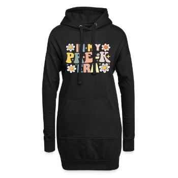 In My Pre-K Era Back To School Teacher Student - Hoodie Dress - black - Front