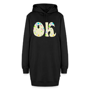 Ok - Hoodie-Kleid - Schwarz - Vorne