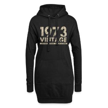 Vintage 1973 Bursdag - One of Kind - Sweat-shirt à capuche long Femme - noir - Devant