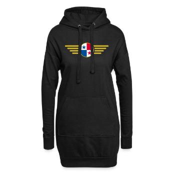 Ich liebe Panama, Eleganz Stil Design T-Shirt - Hoodie-Kleid - Schwarz - Vorne