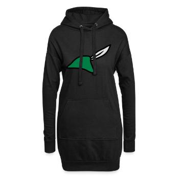 Robin Hood Hat - Sweat-shirt à capuche long Femme - noir - Devant