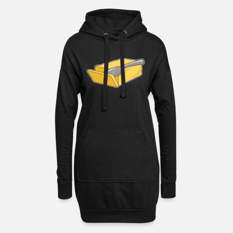 Butter - Hoodie-Kleid - Schwarz