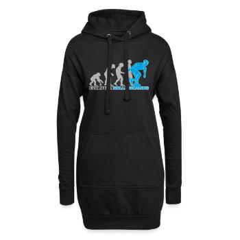 evolution rollerblading, Inline Skates, skaten - Hoodie-Kleid - Schwarz - Vorne