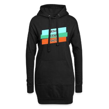 Jesus Christus von Nazareth Glaube Bibel Jesus - Hoodie-Kleid - Schwarz - Vorne