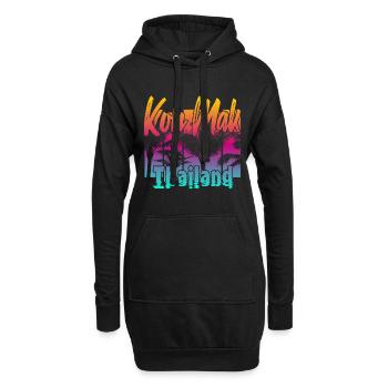 Koh Mak Thaïlande - Sweat-shirt à capuche long Femme - noir - Devant