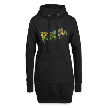 Rebel Rebels Drôle Musique Rétro Hip Hop Rocknroll - Sweat-shirt à capuche long Femme - noir - Devant