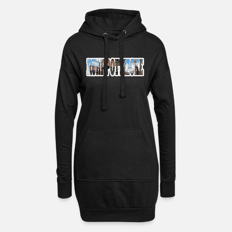 Ruhrpottzicke - Hoodie-Kleid - Schwarz