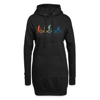 Le jardinage est dans mon ADN - Sweat-shirt à capuche long Femme - noir - Devant