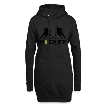 hockey - Hoodie-Kleid - Schwarz - Vorne