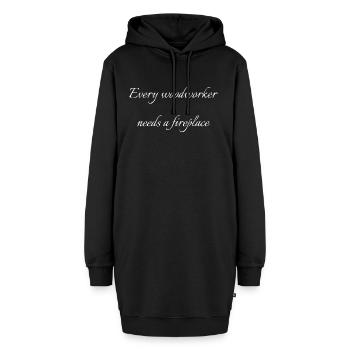 felling men a carpenters prayer tshirts bday - Hoodie-Kleid - Schwarz - Vorne
