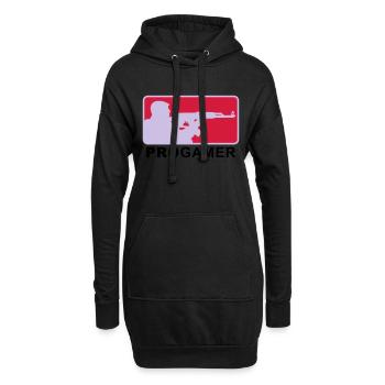 progamer_2011_4_3c - Sweat-shirt à capuche long Femme - noir - Devant