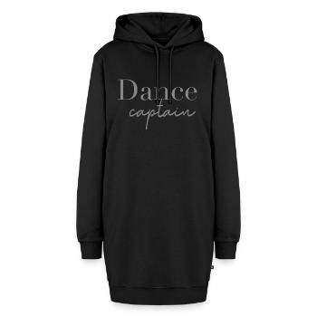 Dance captain - Hoodie-Kleid - Schwarz - Vorne