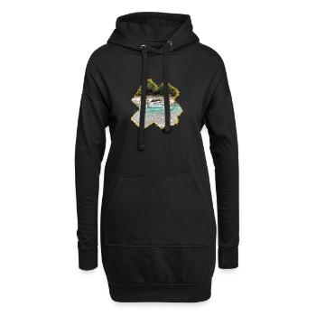 Maggia - Sweat-shirt à capuche long Femme - noir - Devant