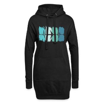 Piloten Lustiger Spruch Pilot - Hoodie-Kleid - Schwarz - Vorne
