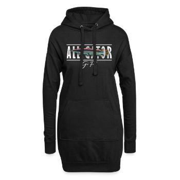 Alligator Gar Monster Fischhalter - Hoodie-Kleid - Schwarz - Vorne