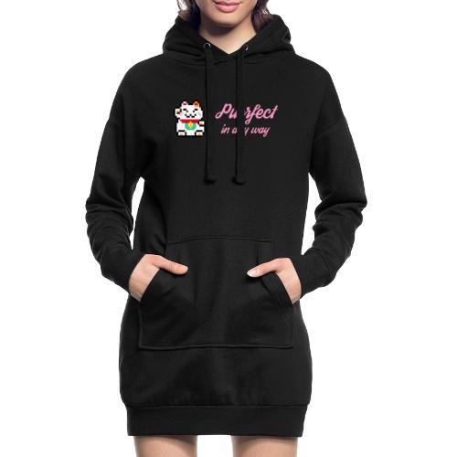Purrfect in any way (Pink) - Hoodie Dress