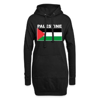 Palestine Drapeau Palestinien T-Shirt - Sweat-shirt à capuche long Femme - noir - Devant