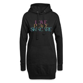 Love Peace Skincare - all you need - Hoodie-Kleid - Schwarz - Vorne