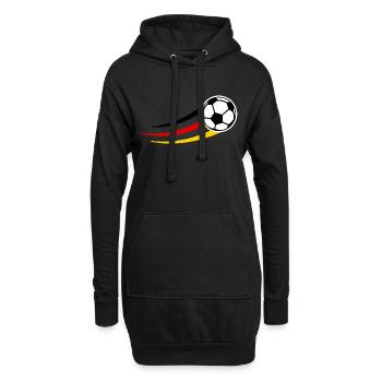 FUSSBALL DEUTSCHLAND WM Shirt Geschenk Vintage - Hoodie-Kleid - Schwarz - Vorne